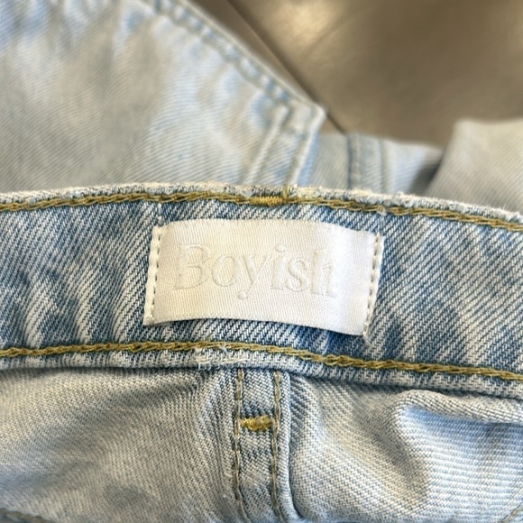Boyish The Billy High Rise Skinny Jeans Light Wash Sunrise Rigid Denim Size 26 - Picture 14 of 16
